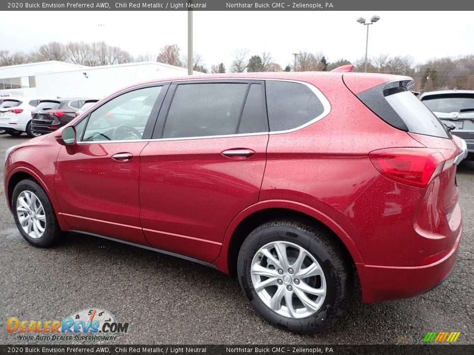 2020 Buick Envision Preferred AWD Chili Red Metallic / Light Neutral Photo #9