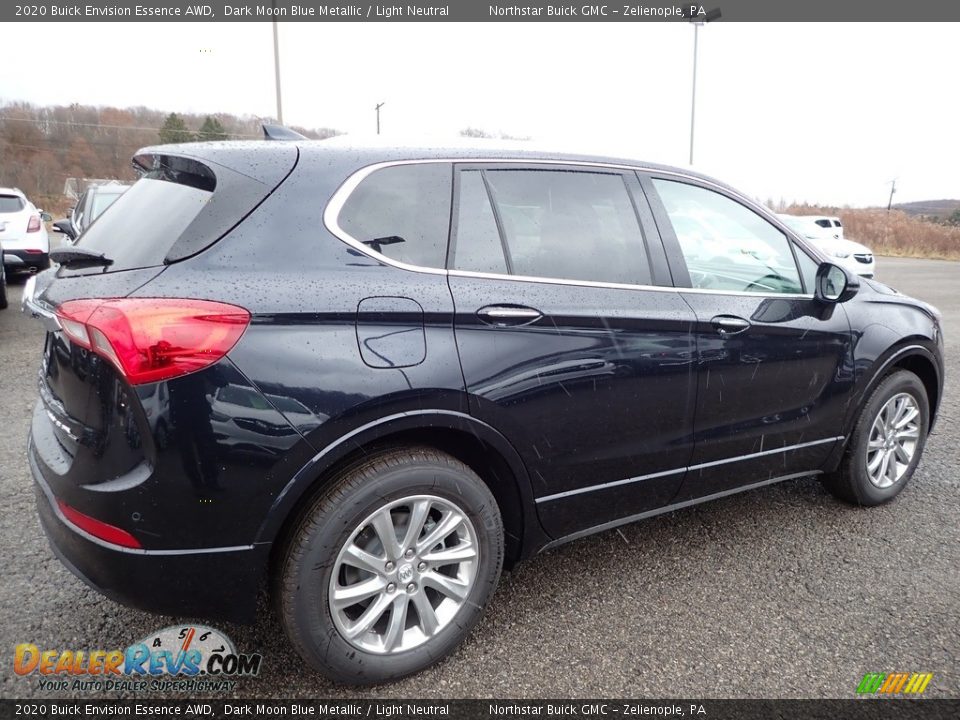 2020 Buick Envision Essence AWD Dark Moon Blue Metallic / Light Neutral Photo #5