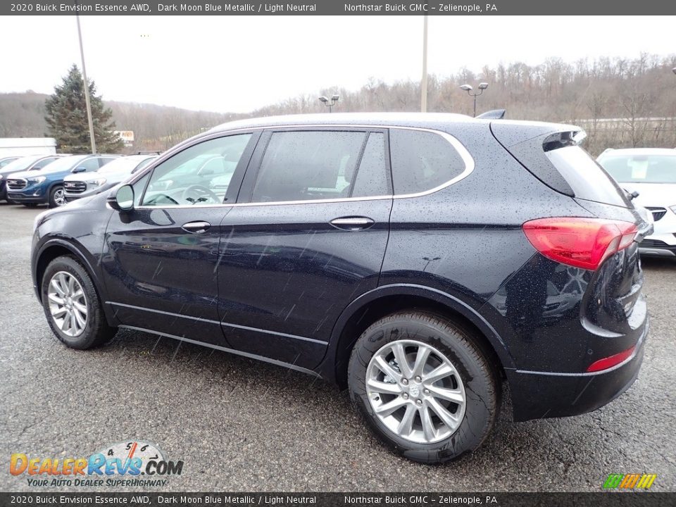 2020 Buick Envision Essence AWD Dark Moon Blue Metallic / Light Neutral Photo #8