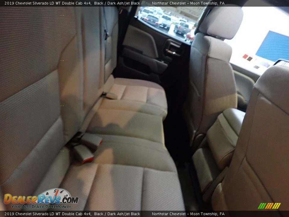 2019 Chevrolet Silverado LD WT Double Cab 4x4 Black / Dark Ash/Jet Black Photo #11