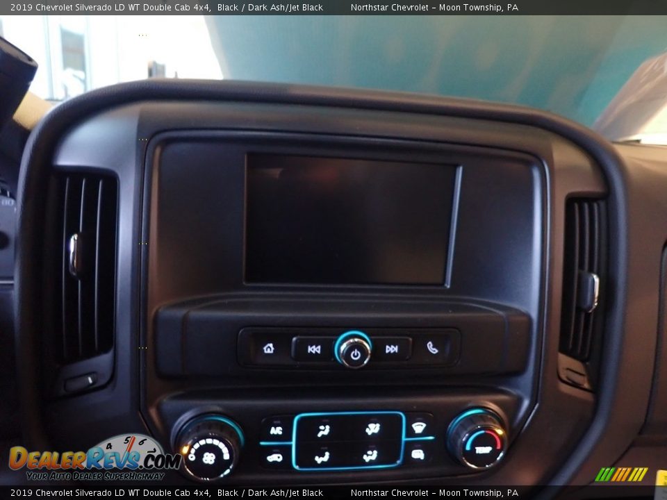 2019 Chevrolet Silverado LD WT Double Cab 4x4 Black / Dark Ash/Jet Black Photo #17