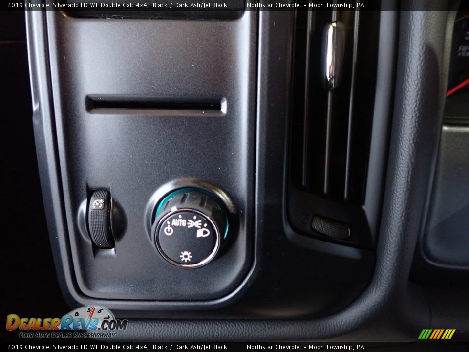2019 Chevrolet Silverado LD WT Double Cab 4x4 Black / Dark Ash/Jet Black Photo #19