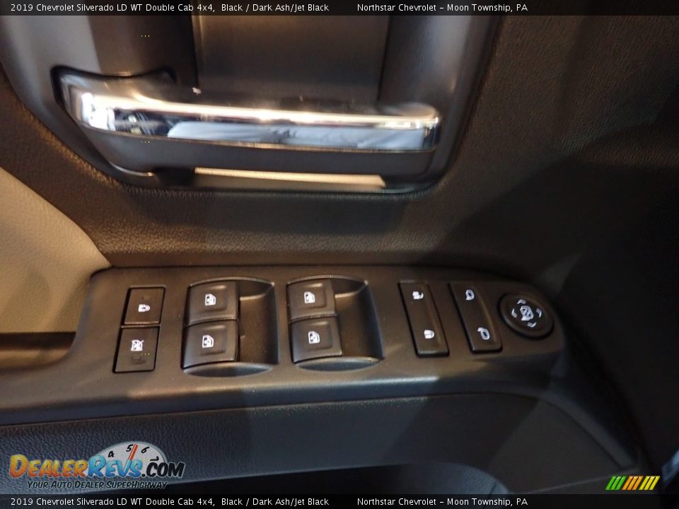 2019 Chevrolet Silverado LD WT Double Cab 4x4 Black / Dark Ash/Jet Black Photo #20