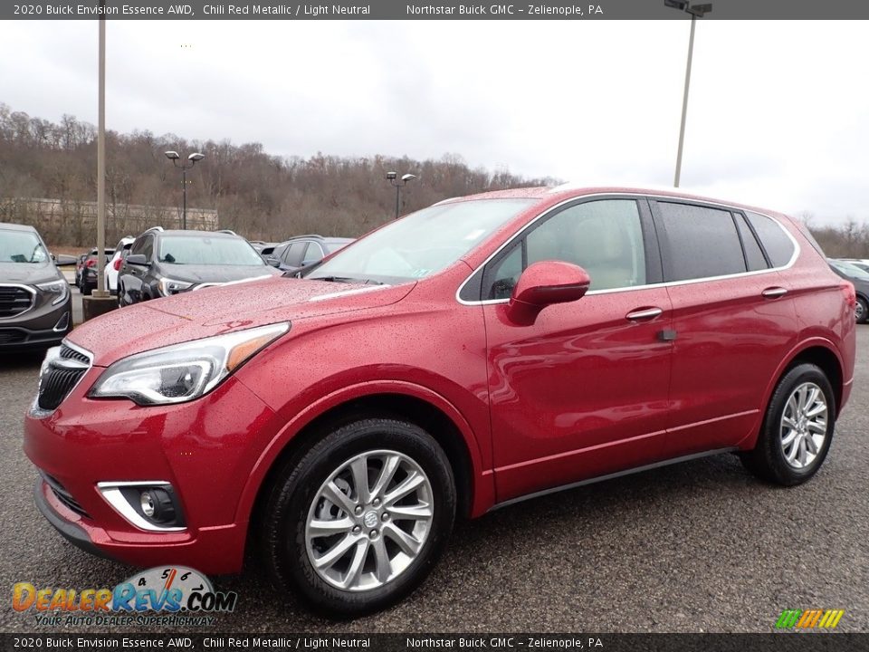 Front 3/4 View of 2020 Buick Envision Essence AWD Photo #1