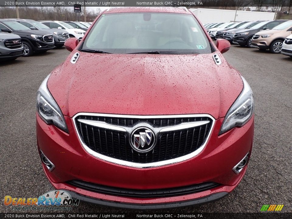 2020 Buick Envision Essence AWD Chili Red Metallic / Light Neutral Photo #2