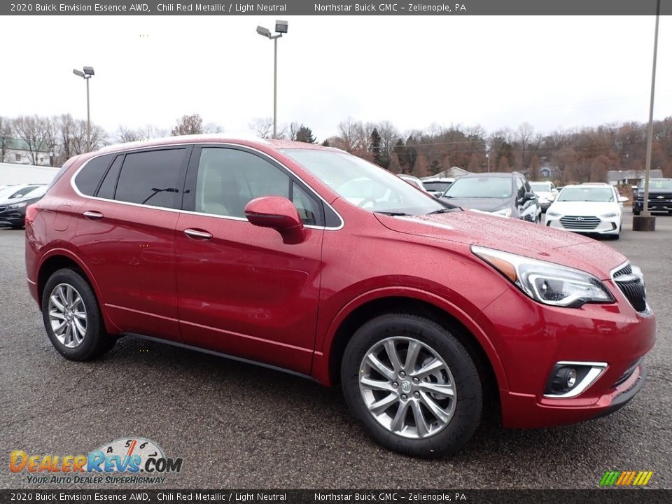 Chili Red Metallic 2020 Buick Envision Essence AWD Photo #3