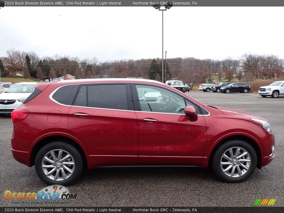 Chili Red Metallic 2020 Buick Envision Essence AWD Photo #4