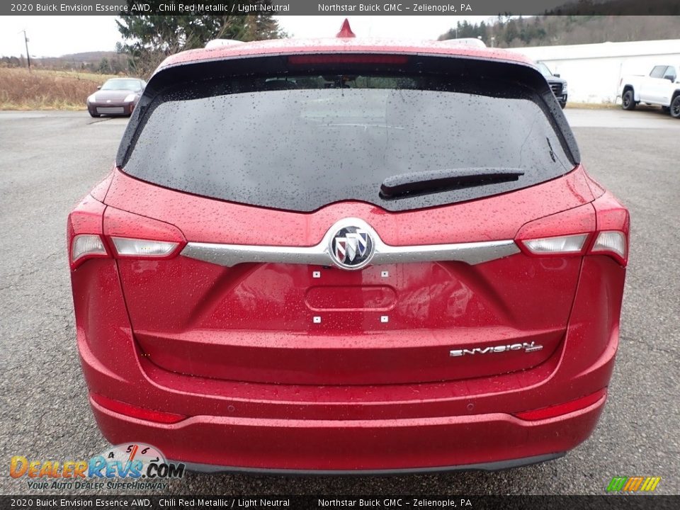 2020 Buick Envision Essence AWD Chili Red Metallic / Light Neutral Photo #7