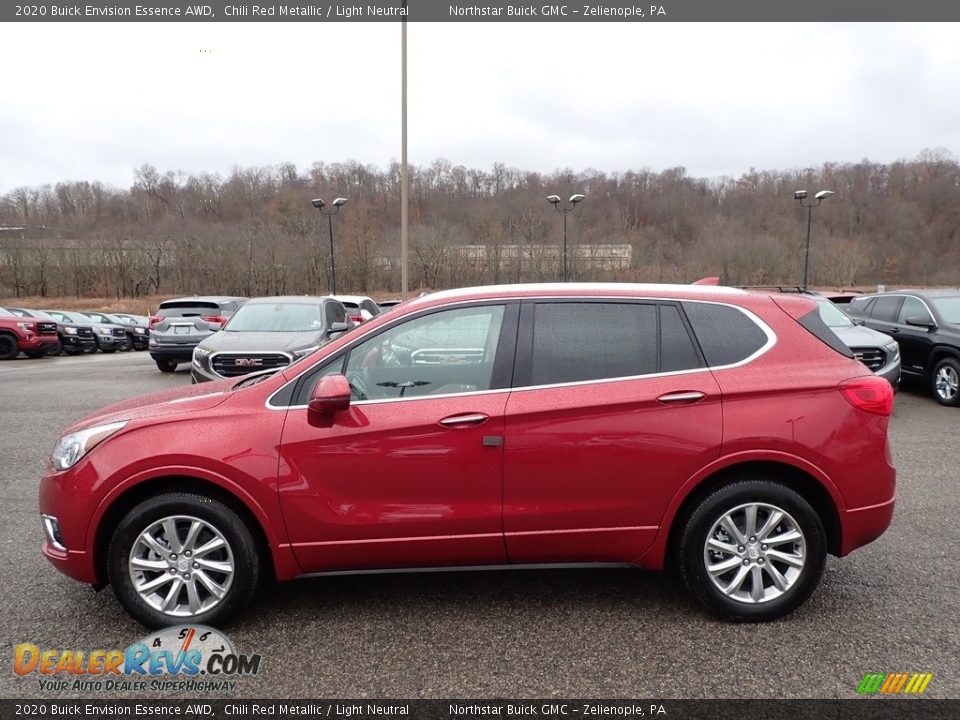 Chili Red Metallic 2020 Buick Envision Essence AWD Photo #9