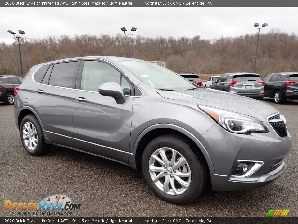 Satin Steel Metallic 2020 Buick Envision Preferred AWD Photo #3
