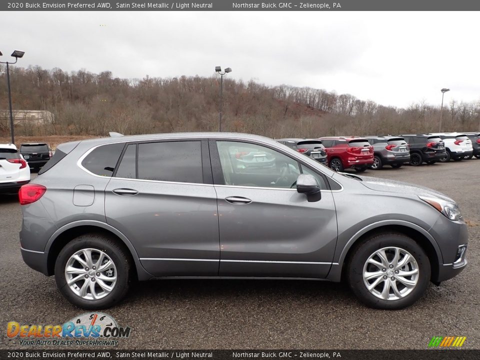 Satin Steel Metallic 2020 Buick Envision Preferred AWD Photo #4
