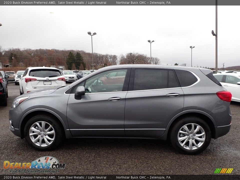 Satin Steel Metallic 2020 Buick Envision Preferred AWD Photo #10