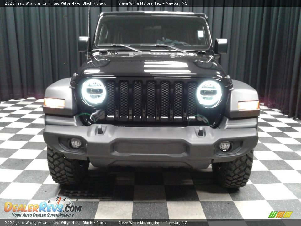 2020 Jeep Wrangler Unlimited Willys 4x4 Black / Black Photo #3