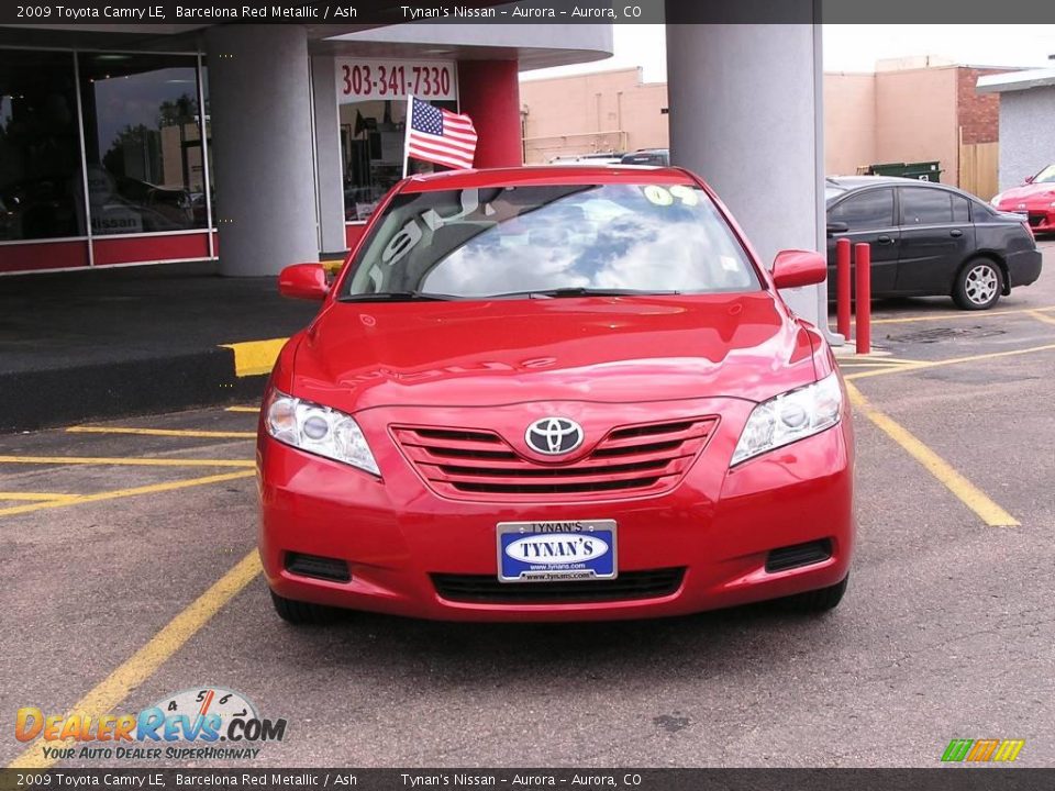 2009 Toyota Camry LE Barcelona Red Metallic / Ash Photo #2