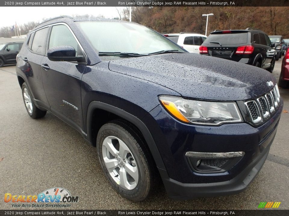 2020 Jeep Compass Latitude 4x4 Jazz Blue Pearl / Black Photo #8
