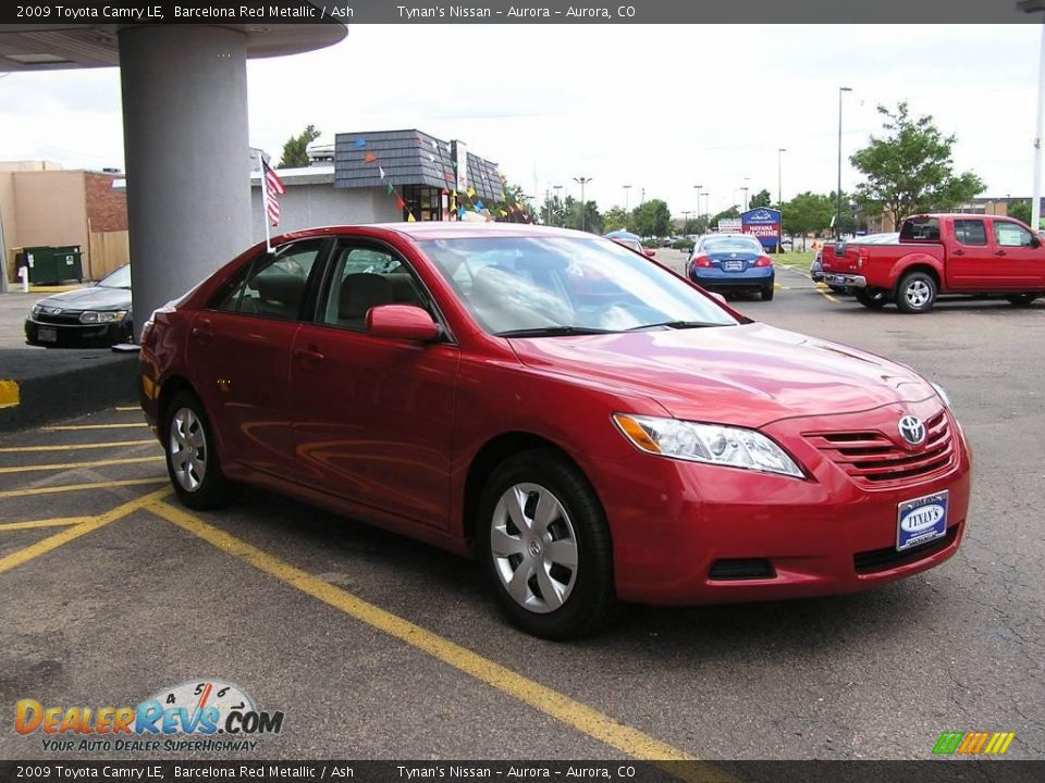 2009 Toyota Camry LE Barcelona Red Metallic / Ash Photo #3