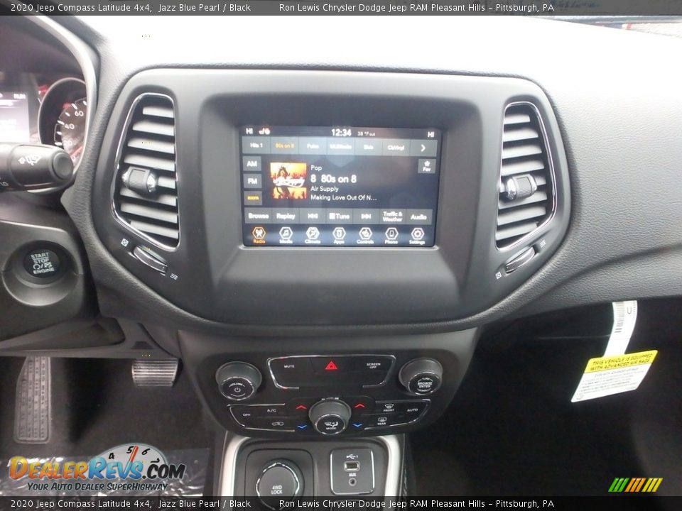 2020 Jeep Compass Latitude 4x4 Jazz Blue Pearl / Black Photo #17