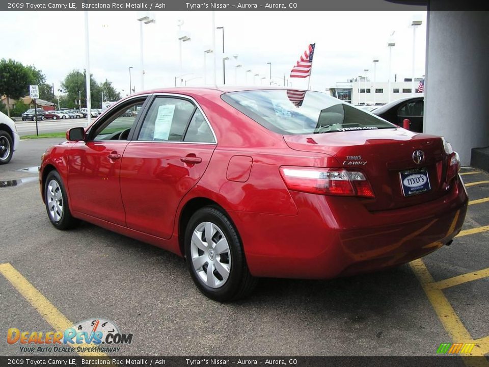 2009 Toyota Camry LE Barcelona Red Metallic / Ash Photo #4