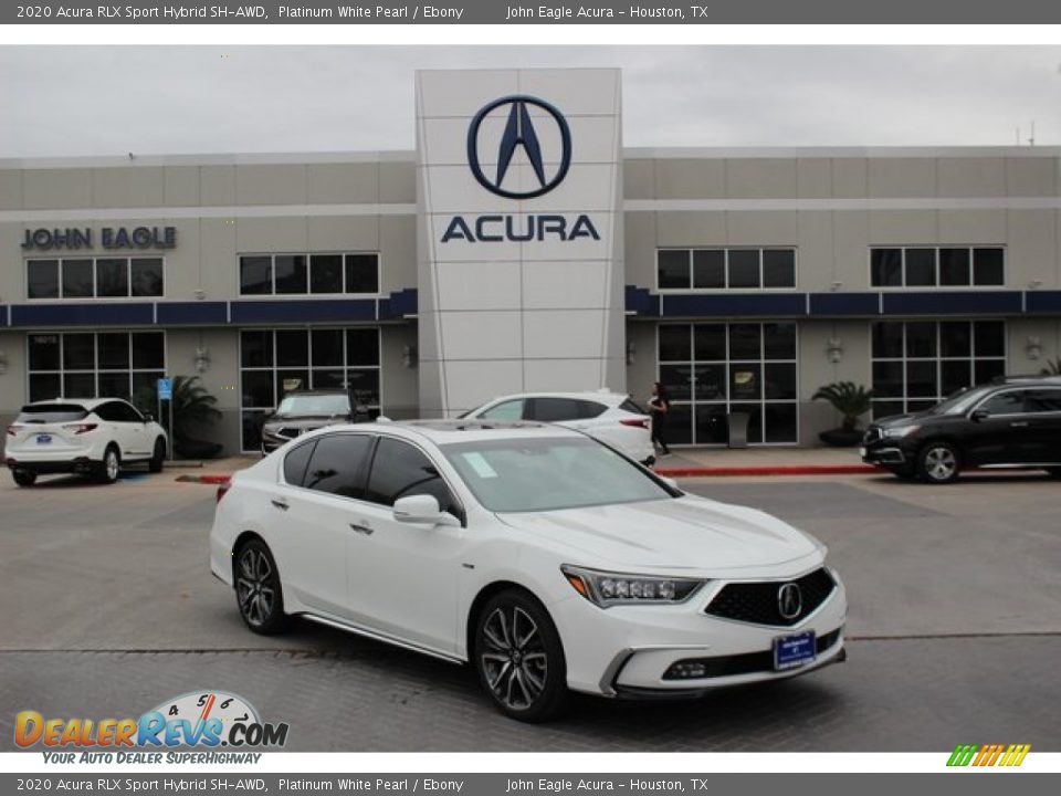 2020 Acura RLX Sport Hybrid SH-AWD Platinum White Pearl / Ebony Photo #1