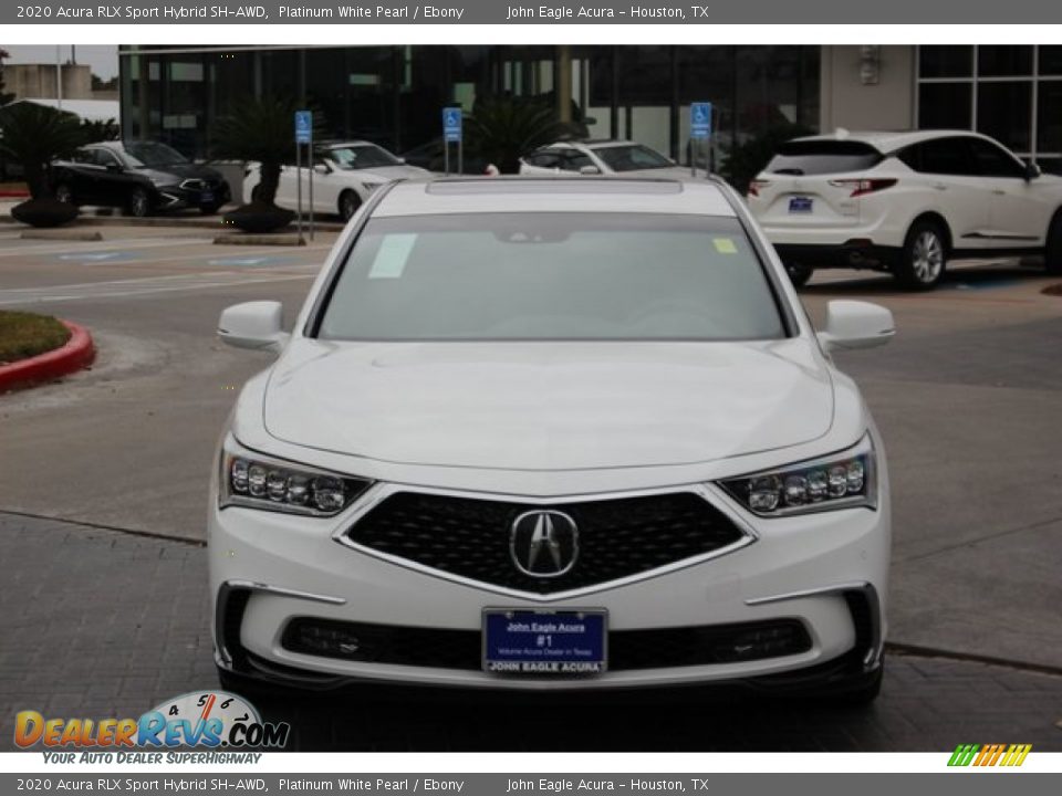 2020 Acura RLX Sport Hybrid SH-AWD Platinum White Pearl / Ebony Photo #3