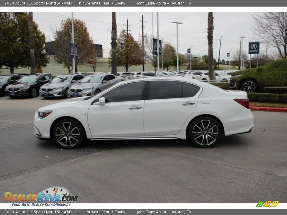 Platinum White Pearl 2020 Acura RLX Sport Hybrid SH-AWD Photo #5