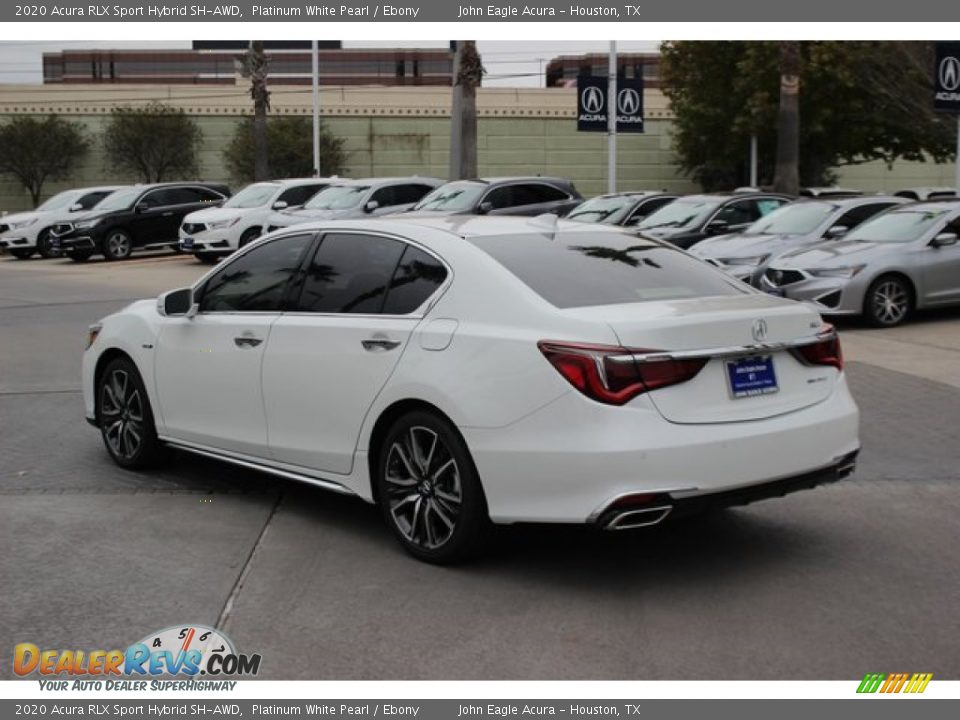 2020 Acura RLX Sport Hybrid SH-AWD Platinum White Pearl / Ebony Photo #6