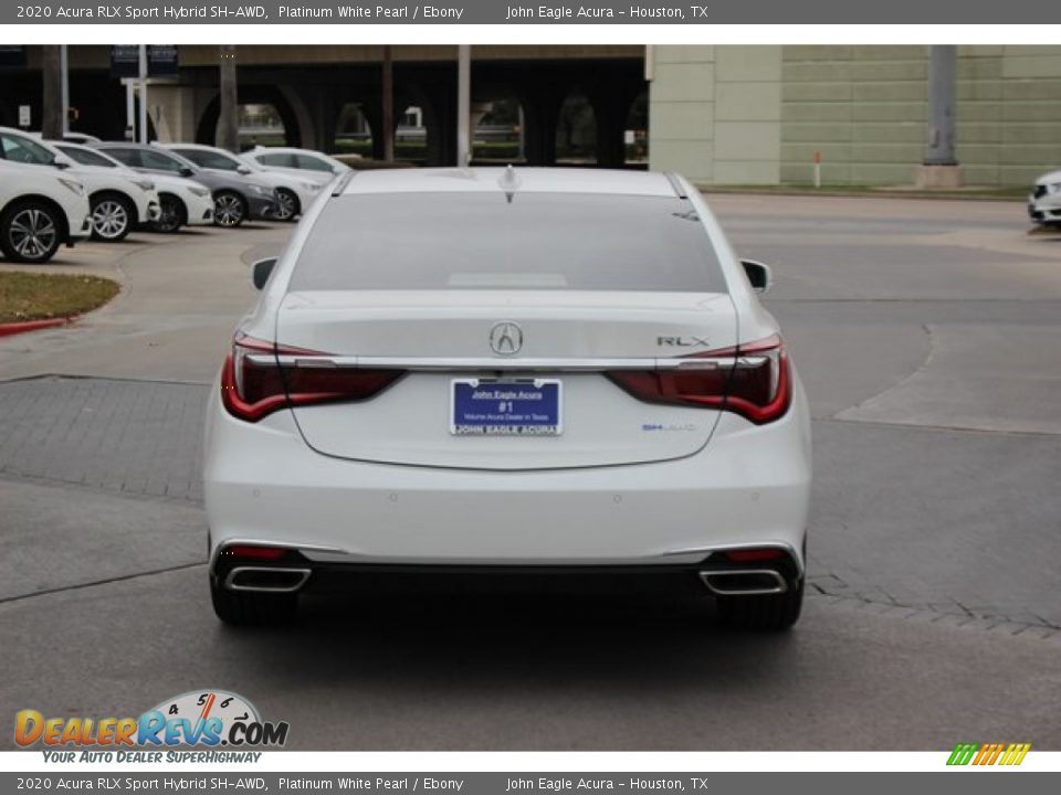 2020 Acura RLX Sport Hybrid SH-AWD Platinum White Pearl / Ebony Photo #7