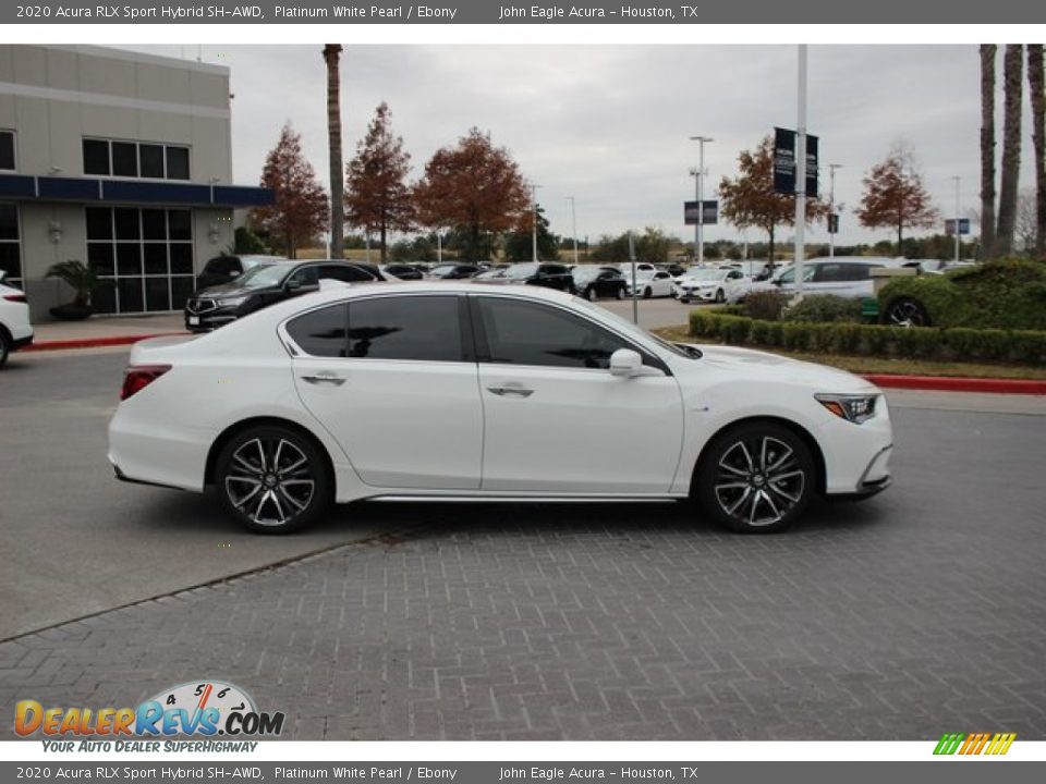2020 Acura RLX Sport Hybrid SH-AWD Platinum White Pearl / Ebony Photo #9