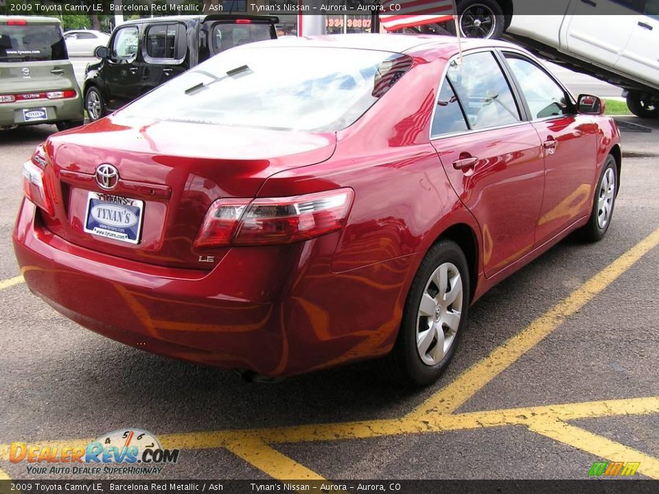 2009 Toyota Camry LE Barcelona Red Metallic / Ash Photo #6