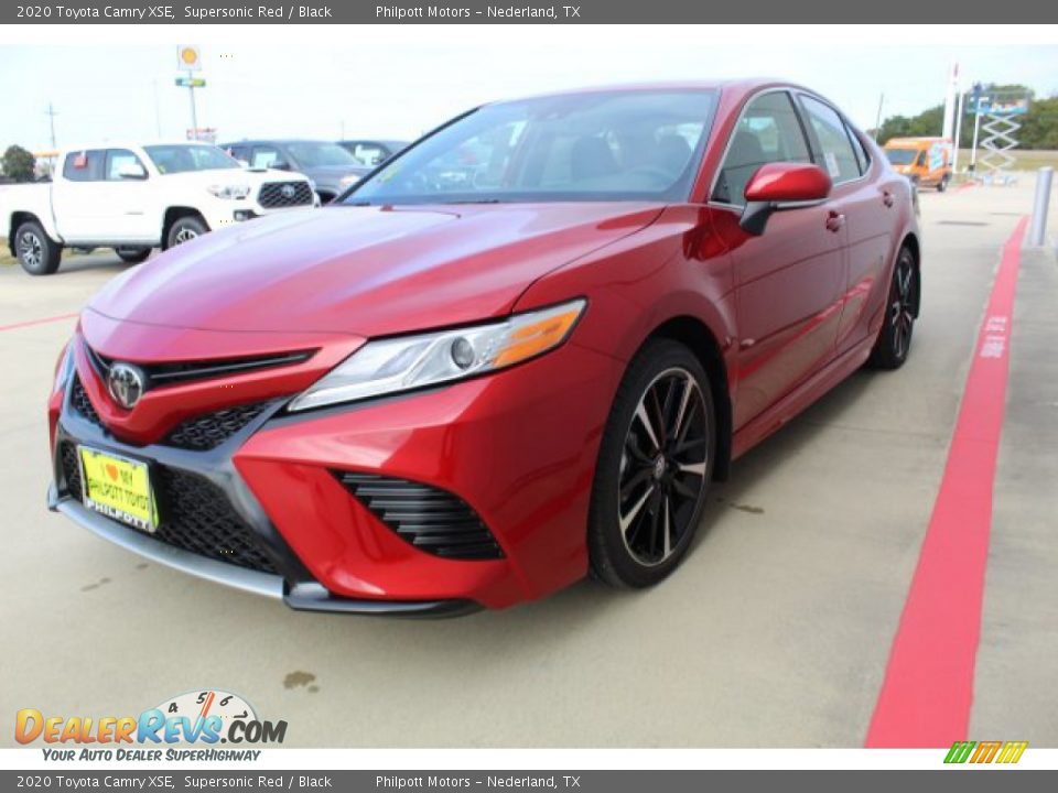 2020 Toyota Camry XSE Supersonic Red / Black Photo #3