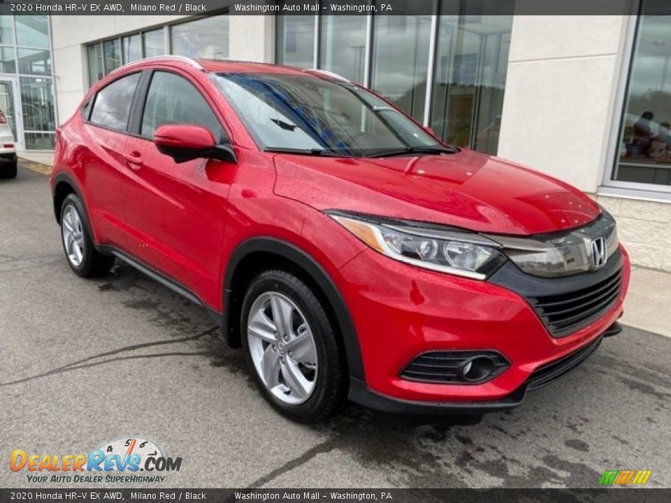 Front 3/4 View of 2020 Honda HR-V EX AWD Photo #2