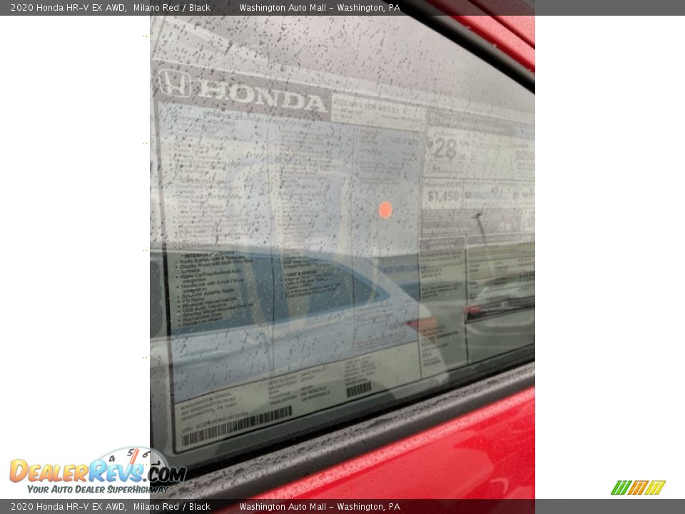 2020 Honda HR-V EX AWD Milano Red / Black Photo #15