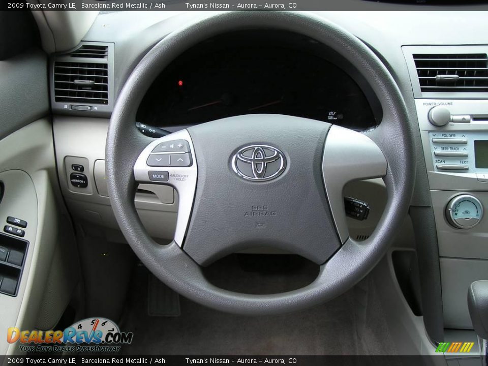 2009 Toyota Camry LE Barcelona Red Metallic / Ash Photo #10