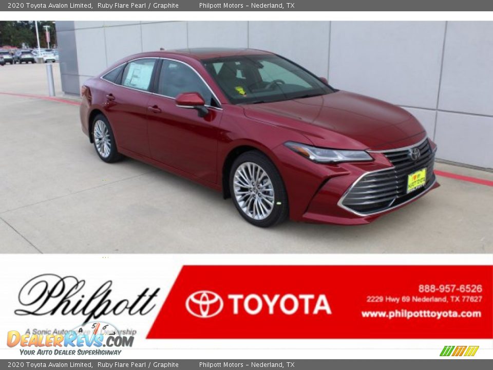 2020 Toyota Avalon Limited Ruby Flare Pearl / Graphite Photo #1