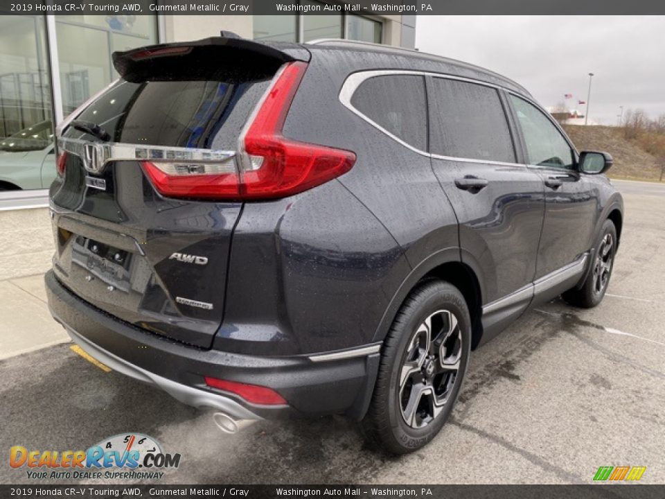 2019 Honda CR-V Touring AWD Gunmetal Metallic / Gray Photo #7