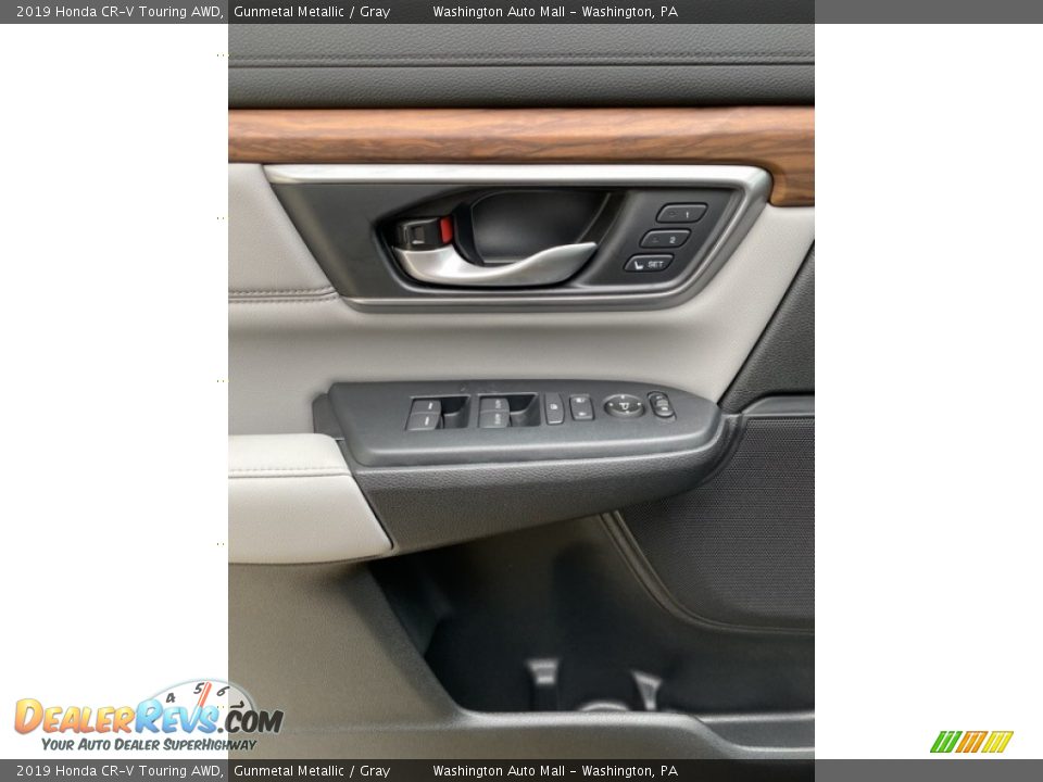 2019 Honda CR-V Touring AWD Gunmetal Metallic / Gray Photo #11