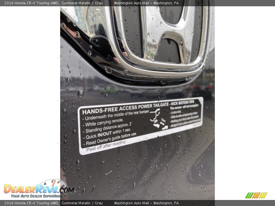 2019 Honda CR-V Touring AWD Gunmetal Metallic / Gray Photo #20