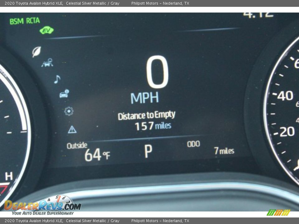 2020 Toyota Avalon Hybrid XLE Celestial Silver Metallic / Gray Photo #17