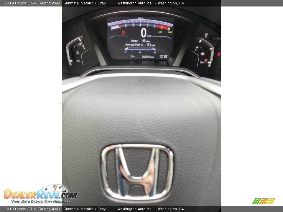 2019 Honda CR-V Touring AWD Gunmetal Metallic / Gray Photo #33