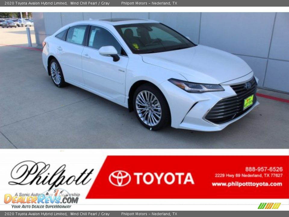 2020 Toyota Avalon Hybrid Limited Wind Chill Pearl / Gray Photo #1