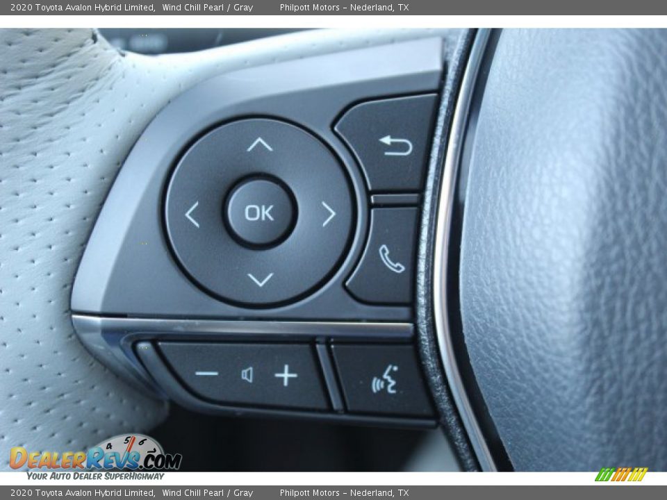 2020 Toyota Avalon Hybrid Limited Wind Chill Pearl / Gray Photo #12