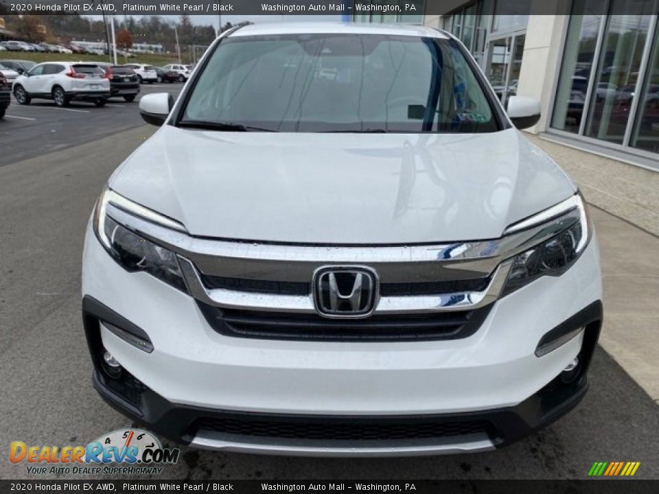 2020 Honda Pilot EX AWD Platinum White Pearl / Black Photo #3