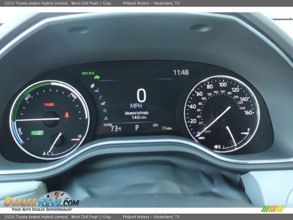 2020 Toyota Avalon Hybrid Limited Wind Chill Pearl / Gray Photo #14