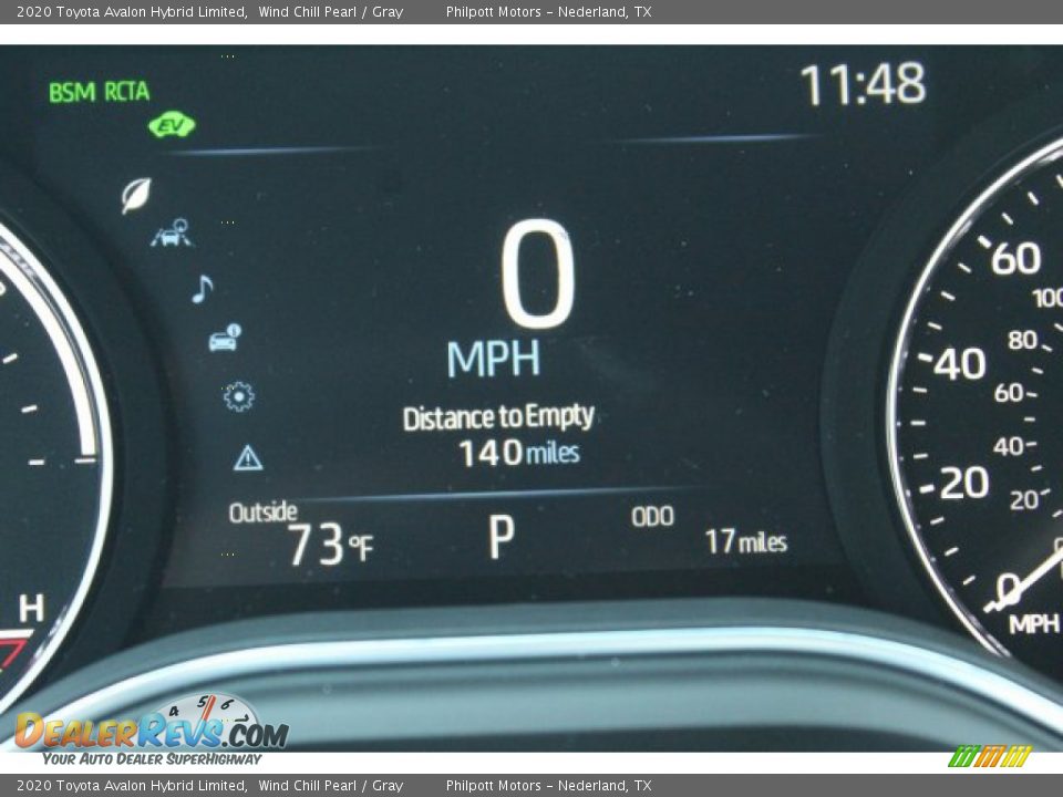 2020 Toyota Avalon Hybrid Limited Wind Chill Pearl / Gray Photo #15