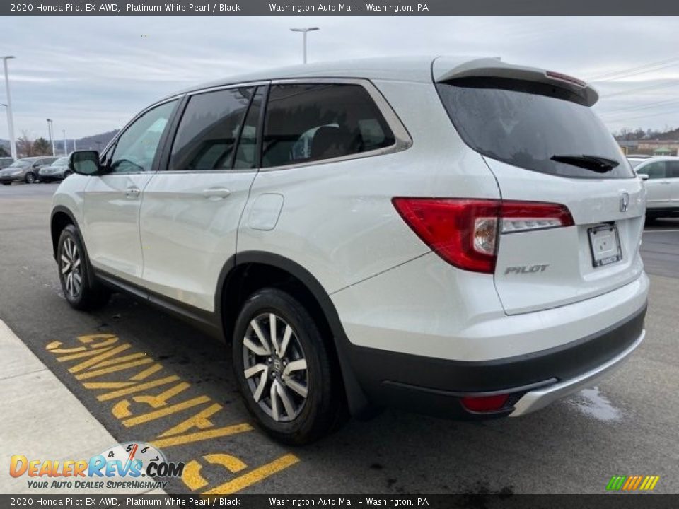2020 Honda Pilot EX AWD Platinum White Pearl / Black Photo #5