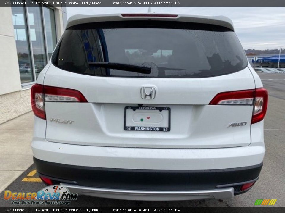 2020 Honda Pilot EX AWD Platinum White Pearl / Black Photo #6