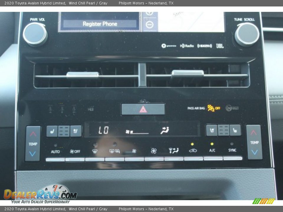 2020 Toyota Avalon Hybrid Limited Wind Chill Pearl / Gray Photo #17
