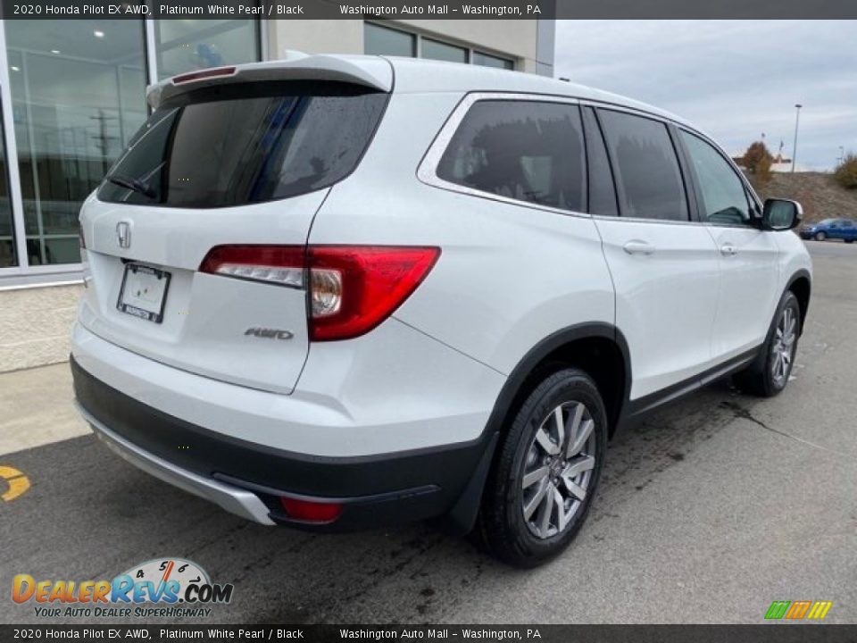 2020 Honda Pilot EX AWD Platinum White Pearl / Black Photo #7