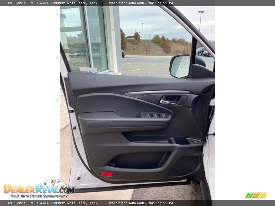 2020 Honda Pilot EX AWD Platinum White Pearl / Black Photo #10