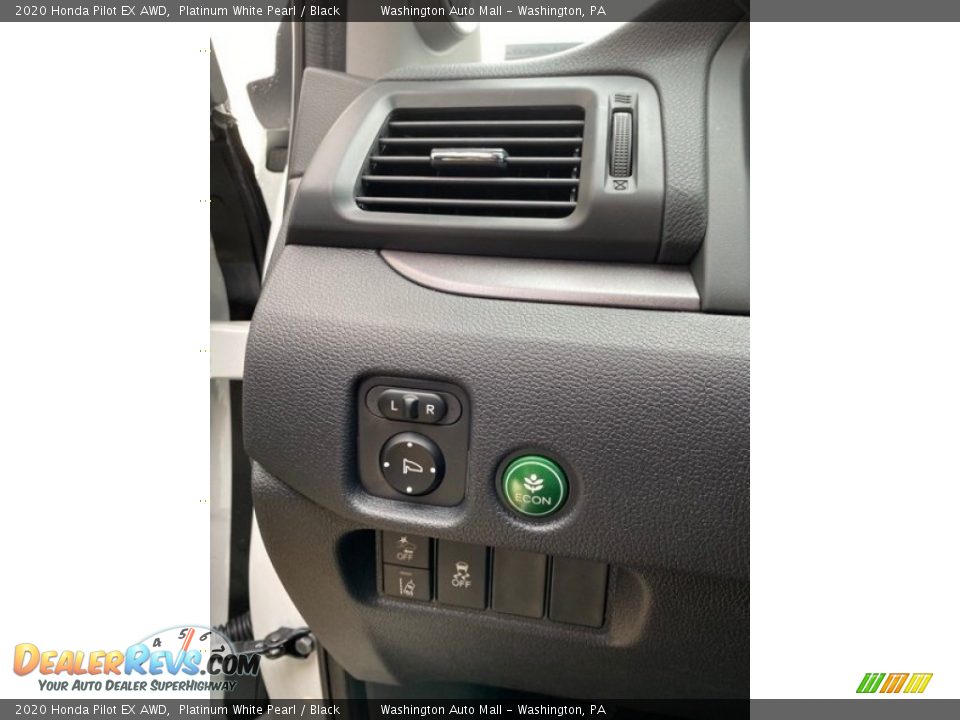 2020 Honda Pilot EX AWD Platinum White Pearl / Black Photo #12
